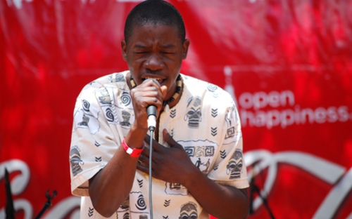 Mokoomba  lead singer Mathias Muzaza