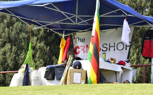 The CricShop had their stall at the grass embankment, selling various merchandise and cricket kit.