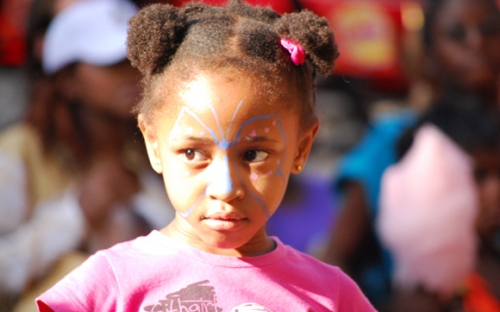 A child at the Simba Youth Zone