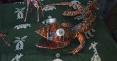Animals artifacts made from recycled cans
