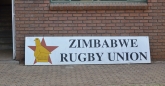 Zimbabwe Rugby Union sign looking out of place