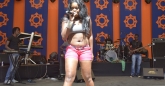 mampi scantily dressed on stage