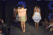 Models showcase clothes accessories from local Zimbabwean designers