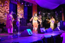 Habib Koité on stage with his band at HIFA