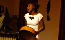 Hope Masike at the launch of her debut Album at the Gallery Delta, Zimbabwe