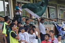 The Pakistan contingent was much bigger