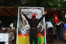 The HIFA security joined in the festivities at the POVO Stall