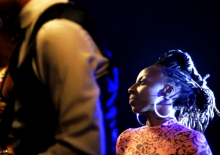 Hope Masike joins The Noisettes on stage at HIFA