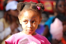 A child at the Simba Youth Zone
